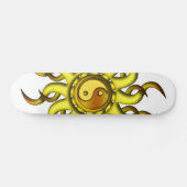 Skateboard, Yin Yang Sun, Geel Gold Skateboard (Horizontaal)