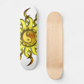 Skateboard, Yin Yang Sun, Geel Gold Skateboard (Voorkant)