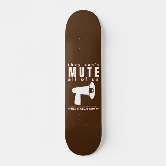 skateboard "ZE KUNNEN NIET..." (Voorkant)