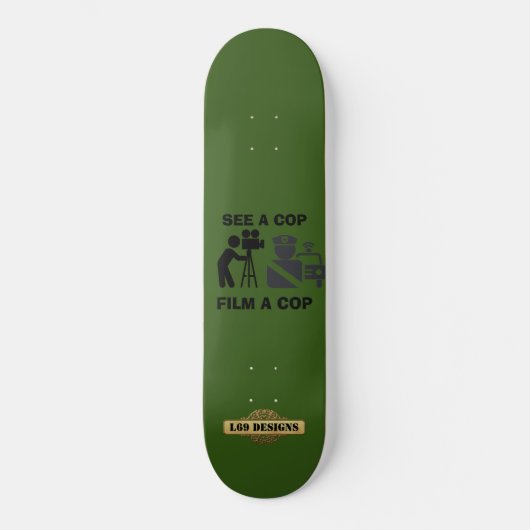 skateboard "ZIE EEN COP FILM A COP3 (Voorkant)