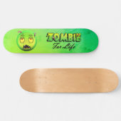 Skateboard Zombiemoji (Horizontaal)