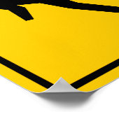 Skateboard Zone Highway Sign Poster (Hoek)