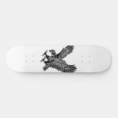 Skateboard - Zwart-wit Adelaar (Horizontaal)
