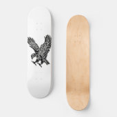 Skateboard - Zwart-wit Adelaar (Voorkant)