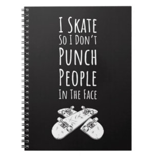 Skateboardcadeaus voor jongens Skater Skateboarder Notitieboek