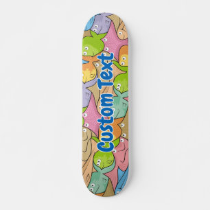 Skateboarddek voor cartoon van de visserij persoonlijk skateboard