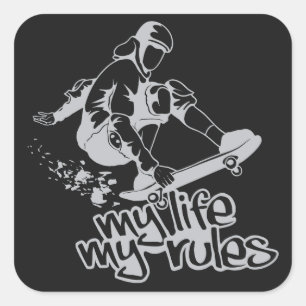 Skateboarden aangepaste stickers