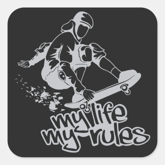 Skateboarden aangepaste stickers (Voorkant)