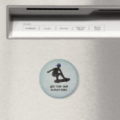 Skateboarden - aangepaste tekst op metaal voor ska magneet (Insitu (Vaatwasser))