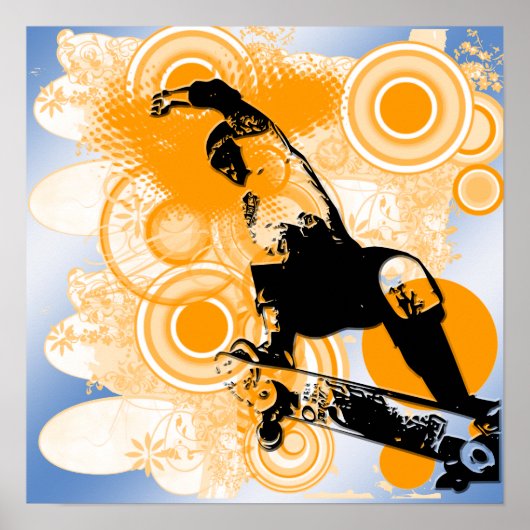 Skateboarden Air Poster (Voorkant)