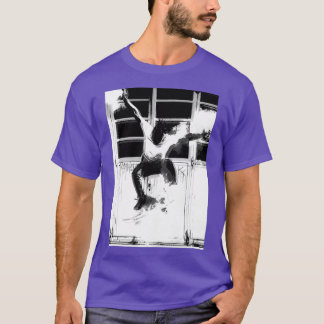 Skateboarden Art Black en White T-shirt