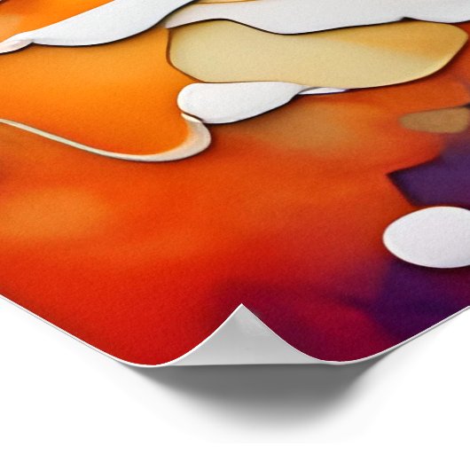 Skateboarden Berner Mountain Dog Poster (Hoek)