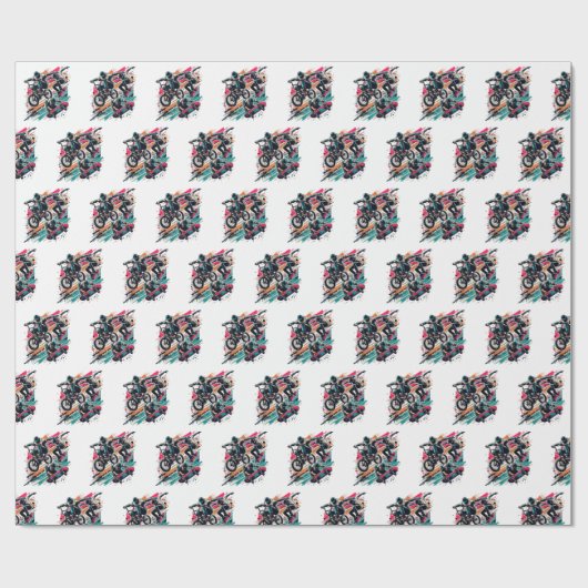 Skateboarden & BMX Cadeaupapier (Vlak)