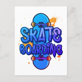 Skateboarden Briefkaart