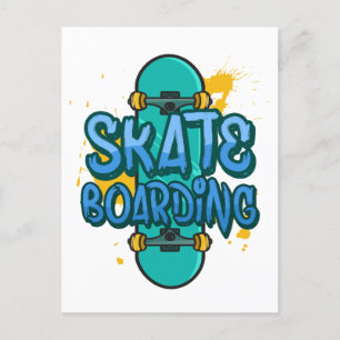 Skateboarden Briefkaart