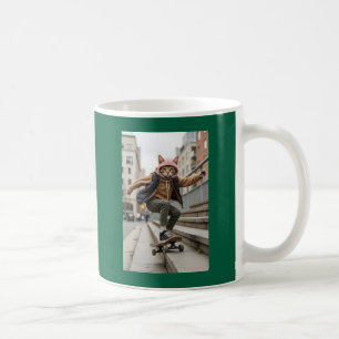 Skateboarden Cat Cool Pet Art Koffiemok