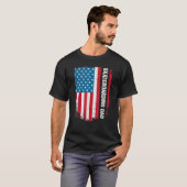 Skateboarden Dad America Us Flag Patriot  T-shirt (Voorkant volledig)