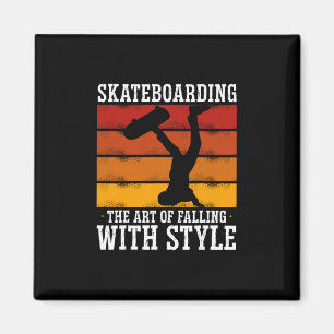 Skateboarden De Kunst van het Vallen met Stijl Magneet
