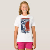 Skateboarden en shirten t-shirt (Voorkant volledig)