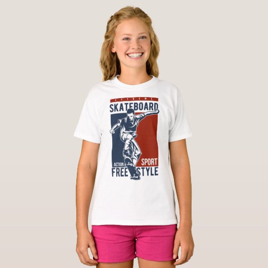Skateboarden en shirten t-shirt (Voorkant volledig)