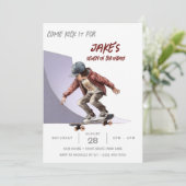 Skateboarden Foto Schaats Park Boys Verjaardagsfee Kaart (Staand voorkant)