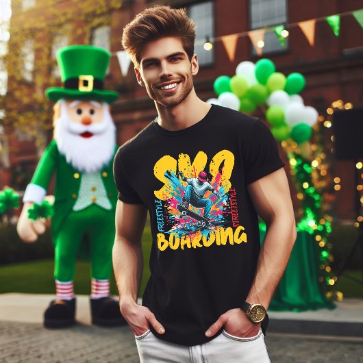 Skateboarden Free Style Graphics T-shirt