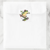 Skateboarden Frog Grote Sticker | Toadally Read (Tas)