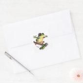 Skateboarden Frog Grote Sticker | Toadally Read (Envelop)