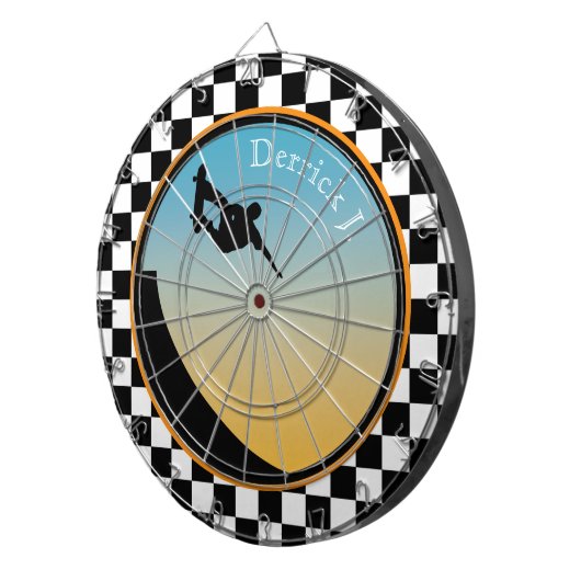 Skateboarden gecontroleerd dartbord (Voorkant Rechts)