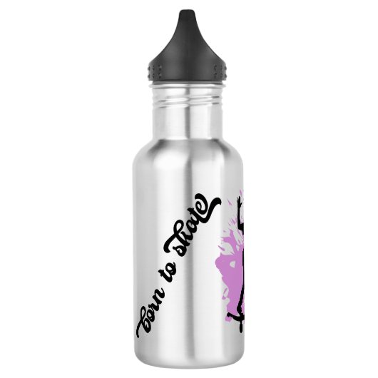 Skateboarden Giraffe op maat Waterfles (Links)