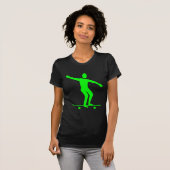 Skateboarden - Groen T-shirt (Voorkant volledig)