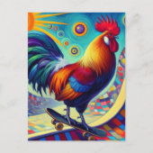 Skateboarden Haan Briefkaart (Voorkant)