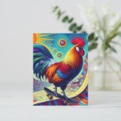 Skateboarden Haan Briefkaart (Staand voorkant)