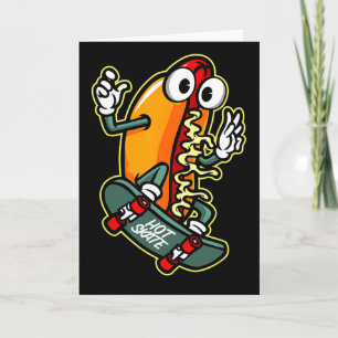 Skateboarden Hot Dog Kaart
