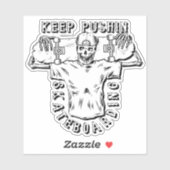 Skateboarden houden - 4-inch Kus Cut Vinyl Sticker (Vel)