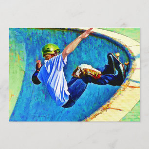 Skateboarden in de Bowl Kaart