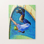 Skateboarden in de Bowl-kopie Legpuzzel (Verticaal)