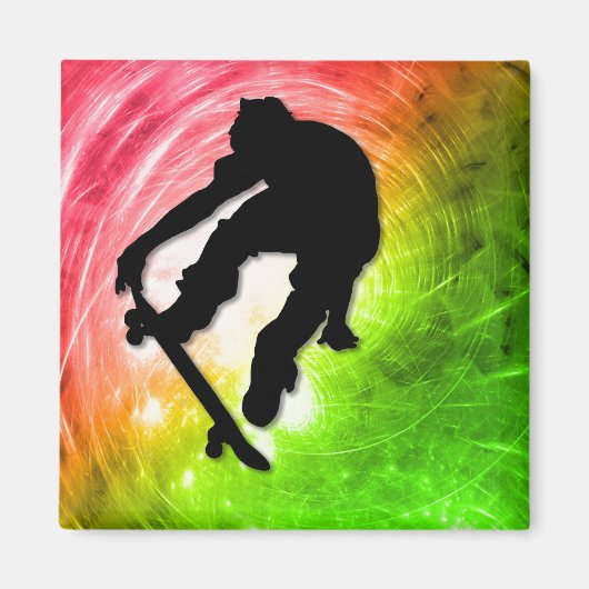 Skateboarden in een Psychedelic Cyclone Magneet (Voorkant)