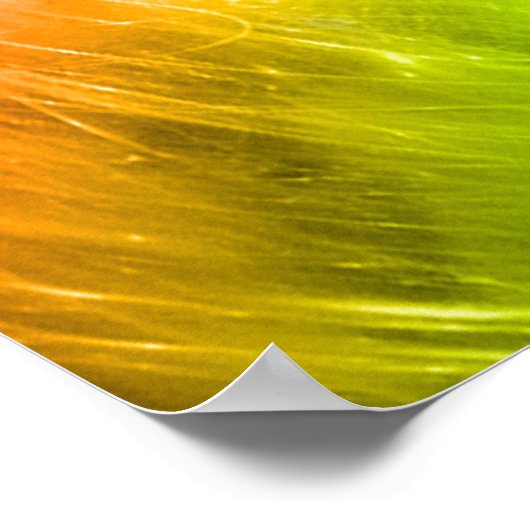 Skateboarden in een Psychedelic Cyclone Poster (Hoek)