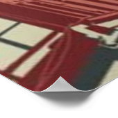 Skateboarden in het City-Poster Poster (Hoek)