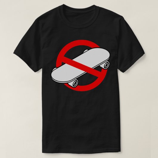 Skateboarden is een misdaad 16 t-shirt (Design voorkant)