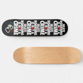 Skateboarden is geen misdaad persoonlijk skateboard (Horizontaal)