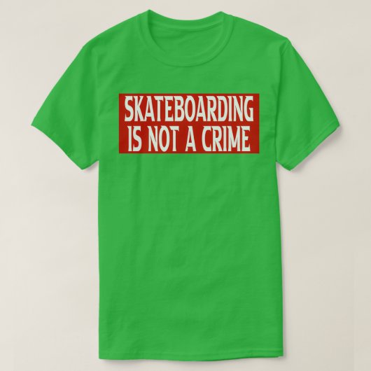 skateboarden is geen misdaad Vl2 T-shirt (Design voorkant)