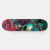 skateboarden is leuk Graffiti schedel Persoonlijk Skateboard (Horizontaal)