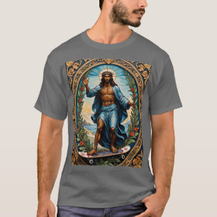 Skateboarden Jesus Holy Icon T-shirt