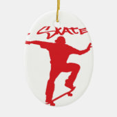 Skateboarden Keramisch Ornament (Voorkant)
