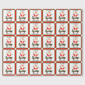 Skateboarden Kerstcadeau Cadeaupapier (Vlak)