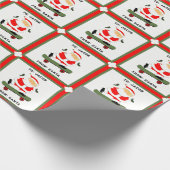 Skateboarden Kerstcadeau Cadeaupapier (Hoek)