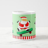 Skateboarden Kerstcadeau Grote Koffiekop (Voorkant)