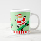 Skateboarden Kerstcadeau Grote Koffiekop (Rechts)
